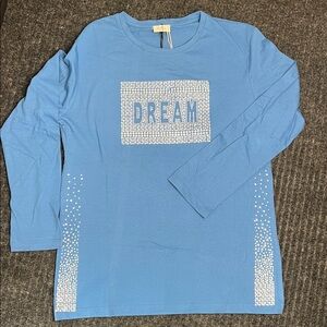 Women’s Rebel Queen studded long sleeve Dream shirt size L
